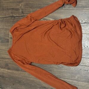 Rust Long Sleeve Women's Top